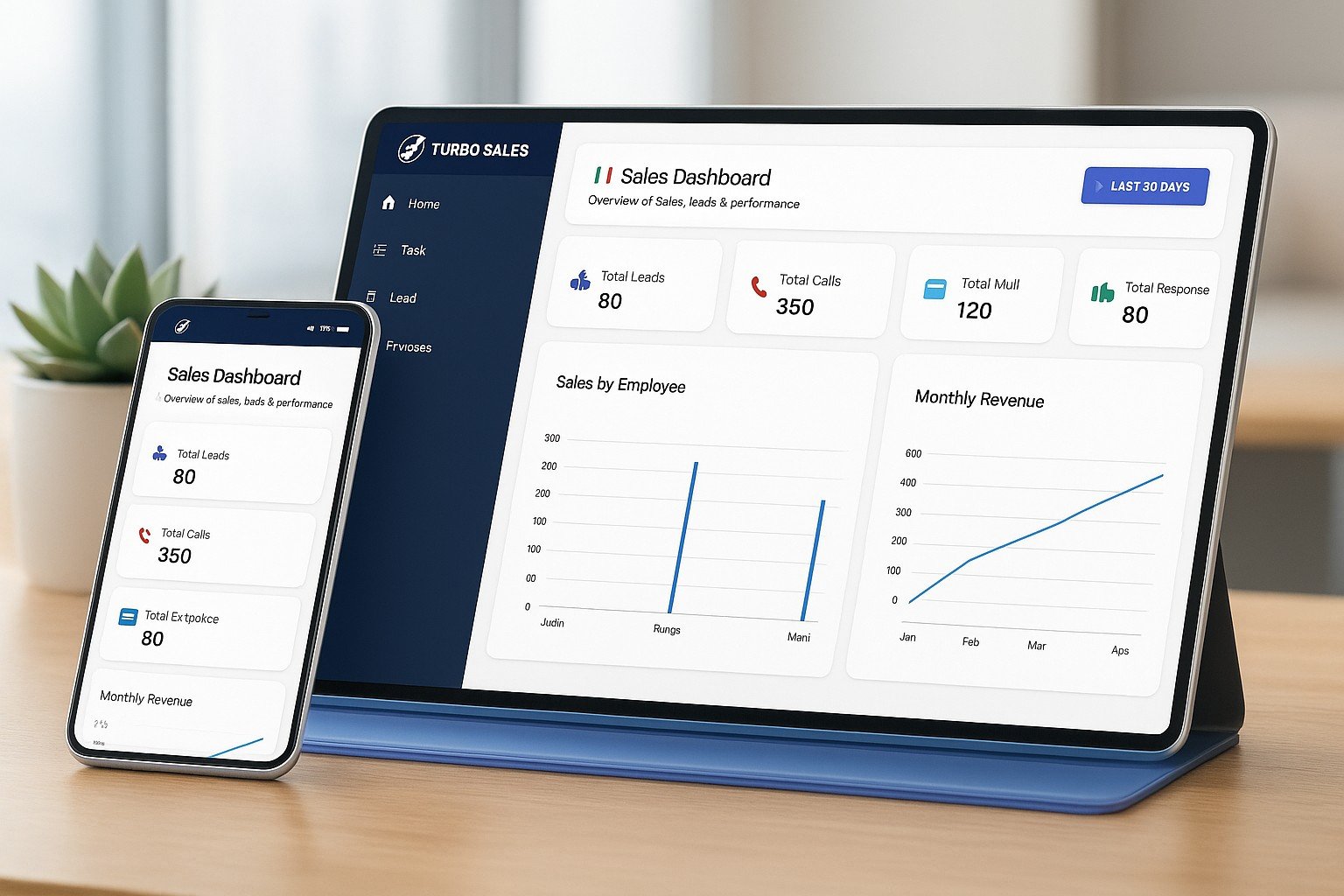TurboSales AI agent lead generation screen